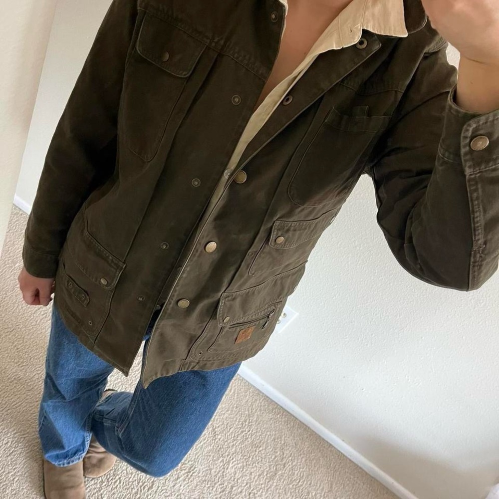 Ralph Lauren Olive Utility Military Jacket 100% cotton size women’s small - Picture 2 of 8